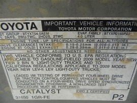 2009 Toyota Tacoma SR5 Silver Crew Cab 4.0L AT 4WD #Z23513